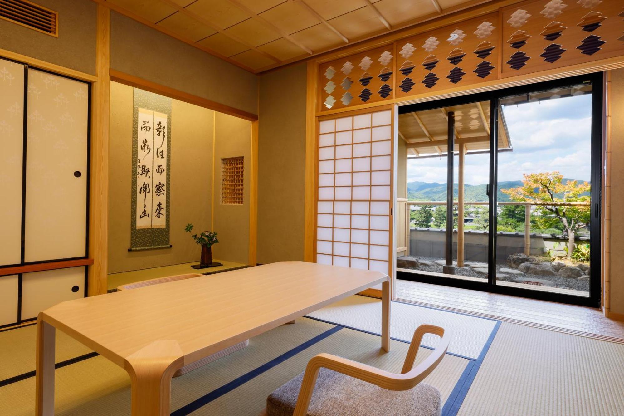 Kyoto Arashiyama Onsen Ryokan Togetsutei Dış mekan fotoğraf